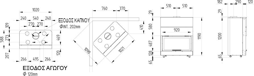 ΣΧΕΔΙΟ ΔΙΑΣΤΑΣΕΩΝ MONOD 90