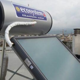 Εγκατάσταση Ηλιακού Διπλής Ενέργειας 160 λίτρων σε Ταράτσα