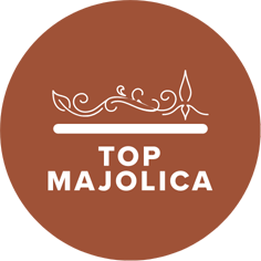 sign top majolica